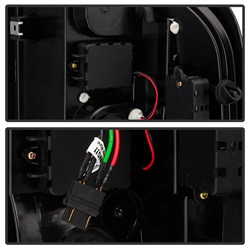 LED Tail Lights - Black (5001771) — angled view