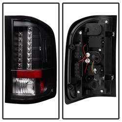 LED Tail Lights - Black (5001771) — angled view
