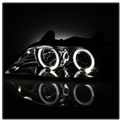 Projector Headlights - LED Halo - Chrome (5009098) — angled view