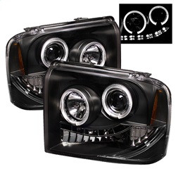 Projector Headlights - LED Halo - Black (5010544) — primary image
