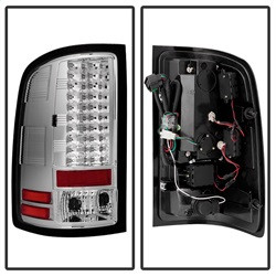 LED Tail Lights - Chrome (5014931) — angled view