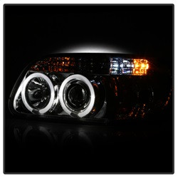 Projector Headlights - LED Halo - Chrome (5010148) — angled view