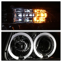 Projector Headlights - LED Halo - Chrome (5010148) — angled view