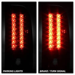 LED Tail Lights - Red Smoke (5001801) — angled view