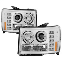 Projector Headlights - LED Halo - Chrome (5010612) — primary image