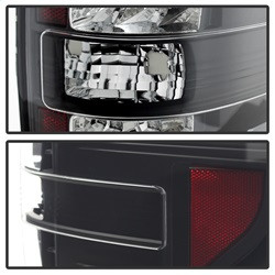 LED Tail Lights - Black (5008374) — angled view