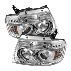Projector Headlights - Version 2 - LED Halo - Chrome — primary image
