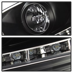 Projector Headlights - DRL - Black (5017529) — angled view