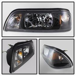 Crystal Headlights - Black (5012531) — angled view