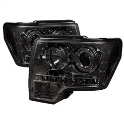 Projector Headlights - LED Halo - Smoke (5010254) — primary image