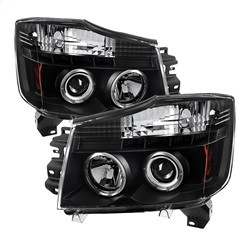 Projector Headlights - LED Halo - Black (5011572) — primary image