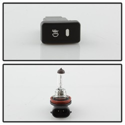 OEM Fog Lights w/ Switch - Smoke — angled view