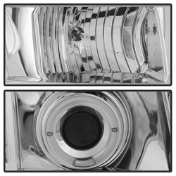 Projector Headlights - LED Halo - Chrome (5029324) — angled view