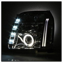 Projector Headlights - LED Halo - Chrome (5029324) — angled view
