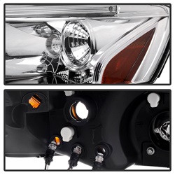 Projector Headlights - LED Halo - Chrome (5011602) — angled view