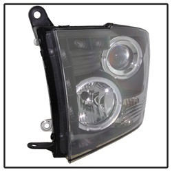 Projector Headlights - LED Halo - Black (5010032) — angled view