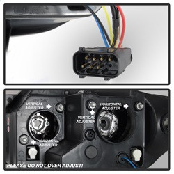 Projector Headlights - LED Halo - Black (5029072) — angled view