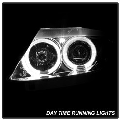Projector Headlights - LED Halo - Chrome (5029089) — angled view