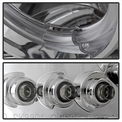 Projector Headlights - LED Halo - Chrome (5009364) — angled view