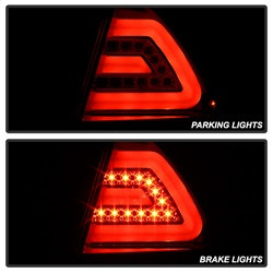LED Tail Lights - Red Clear (5076403) — angled view