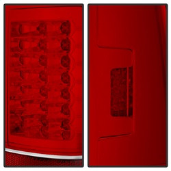 LED Tail Lights - Version 2 - Red Clear — angled view