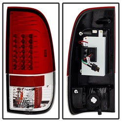 LED Tail Lights - Version 2 - Red Clear (5029195) — angled view