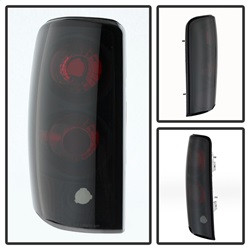 Euro Style Tail Lights - Black Smoke (5077998) — angled view