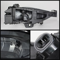 OE Style Fog Lights w/ Switch - Smoke — angled view