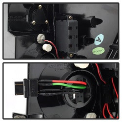 LED Tail Lights - Black (5070197) — angled view