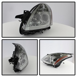 Projector Headlights - Light Tube DRL - LED Halo - Smoke — primary image