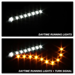 Projector Headlights - DRL LED - Black (5075413) — primary image