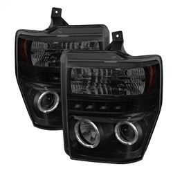 Projector Headlights - LED Halo - Black Smoke (5078490) — primary image
