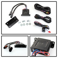 Daytime LED Running Lights ( XSP-X Model Look )wo/switch - Black — angled view