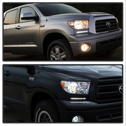 Daytime LED Running Lights ( XSP-X Model Look )wo/switch - Black — installed view