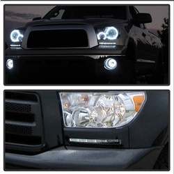 Daytime LED Running Lights ( XSP-X Model Look )wo/switch - Black — installed view