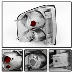 Euro Style Tail Lights - Black Smoke (5078049) — angled view