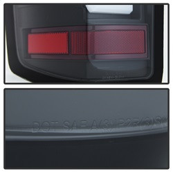 LED Tail Lights - Black (5079985) — angled view