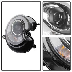 Projector Headlights - DRL - Black (5080615) — angled view