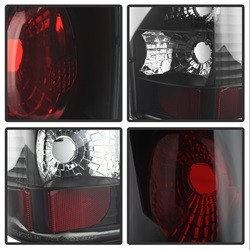 Euro Style Tail Lights - Black Smoke (5078056) — angled view