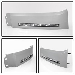 Daytime LED Running Lights ( XSP-X Model Look )wo/switch - Unpainted — angled view