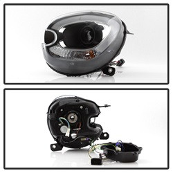 Projector Headlights - LBDRL - Black (5083449) — angled view