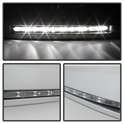 Daytime LED Running Lights ( XSP-X Model Look )wo/switch - Silver — angled view