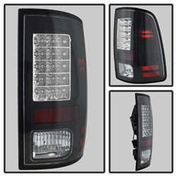 LED Tail Lights - Black (5077530) — angled view