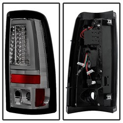 LED Tail Lights - Version 2 - Smoke (5081940) — angled view