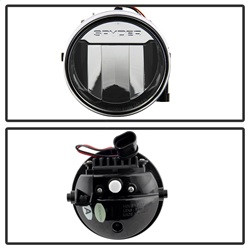 LED Fog Lights - Chrome — angled view