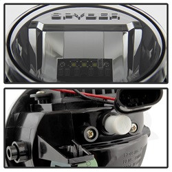 LED Fog Lights - Chrome — angled view