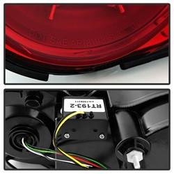 LED Tail Lights - Red Clear (5082008) — angled view