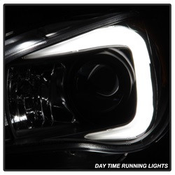 Projector Headlights - Light Bar DRL - Black (5083920) — angled view