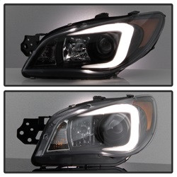 Projector Headlights - Light Bar DRL - Black (5083920) — angled view