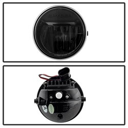 LED Fog Lights - Black — angled view